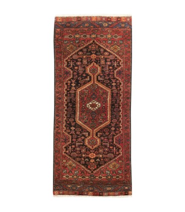 فرش دستباف قدیمی کناره طول دو متر زنجان کد 708071