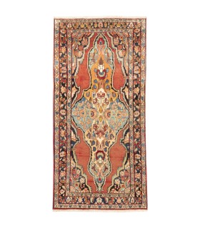 فرش دستباف قدیمی کناره طول دو و نیم متر ساروق کد 708091