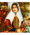 تابلو فرش دستباف دختر قاجار تبریز کد 904166