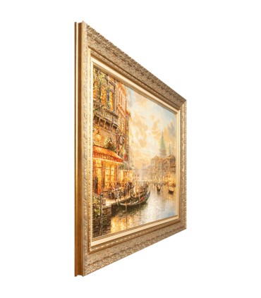 تابلو فرش دستباف منظره غروب ونیز تبریز کد 904202