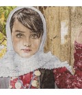 تابلو فرش دستباف تبریز دختر روستایی کد 901629