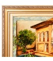تابلو فرش دستباف خانه مادربزرگ تبریز کد 904306