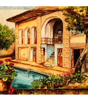 تابلو فرش دستباف خانه مادربزرگ تبریز کد 904306