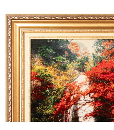 تابلو فرش دستباف منظره آبشار تبریز کد 904317
