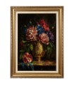 تابلو فرش دستباف گل در گلدان تبریز کد 904341