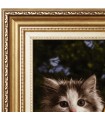 تابلو فرش دستباف دو بچه گربه تبریز کد 904347
