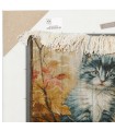 تابلو فرش دستباف سه بچه گربه تبریز کد 904349