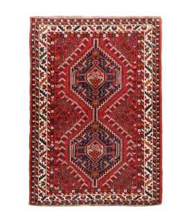 فرش دستباف قدیمی ذرع و نیم شیراز کد 179808