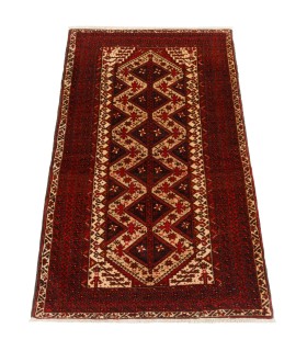 فرش دستباف قدیمی ذرع و نیم بلوچ کد 179825