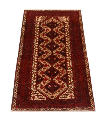 فرش دستباف قدیمی ذرع و نیم بلوچ کد 179825