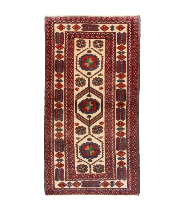 فرش دستباف قدیمی ذرع و نیم بلوچ کد 179826