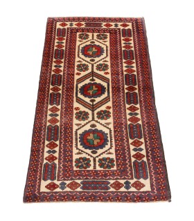 فرش دستباف قدیمی ذرع و نیم بلوچ کد 179826