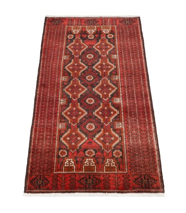 فرش دستباف قدیمی ذرع و نیم بلوچ کد 179845