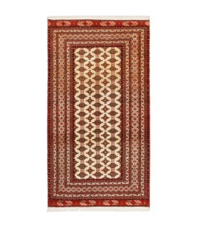 فرش دستباف قدیمی سه متری ترکمن کد 179846