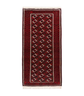 فرش دستباف قدیمی کناره طول دو متر بلوچ کد 179869