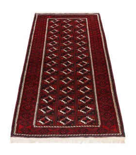 فرش دستباف قدیمی کناره طول دو متر بلوچ کد 179869