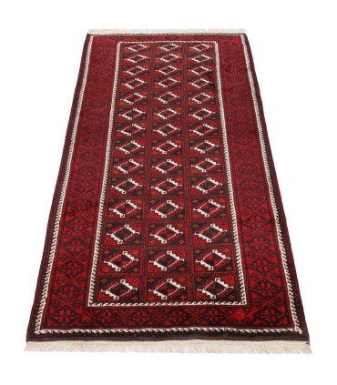 فرش دستباف قدیمی کناره طول دو متر بلوچ کد 179869