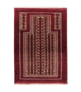 فرش دستباف قدیمی یک متری بلوچ کد 179871