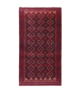 فرش دستباف قدیمی ذرع و نیم بلوچ کد 179890