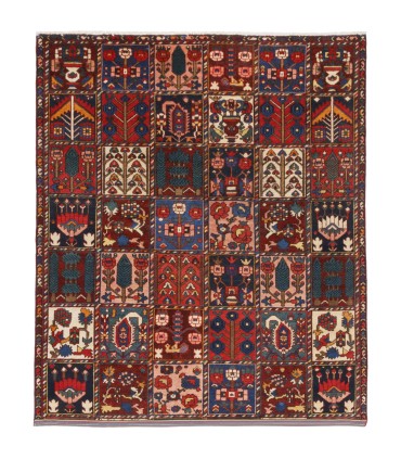 فرش دستباف قدیمی چهار متری سامان کد 709017