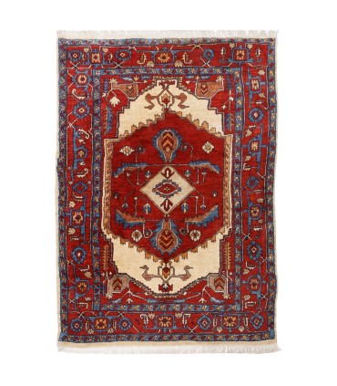 فرش دستباف قدیمی سه و نیم متری هریس کد 709029