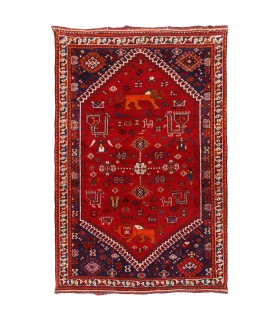 فرش دستباف قدیمی دو متری شیراز کد 709030