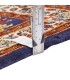 فرش دستباف قدیمی یک متری قم کد 709035