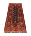 فرش دستباف قدیمی کناره طول یک متر ترکمن کد 709038