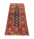 فرش دستباف قدیمی کناره طول یک متر ترکمن کد 709038