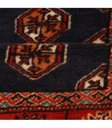 فرش دستباف قدیمی کناره طول یک متر ترکمن کد 709038
