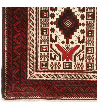 فرش دستباف قدیمی کناره طول دو متر بلوچ کد 705494