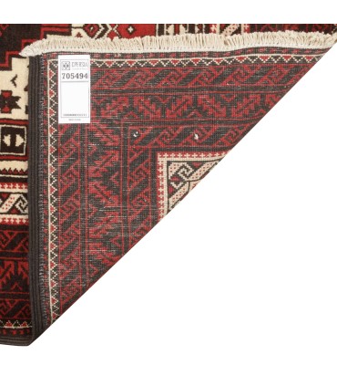 فرش دستباف قدیمی کناره طول دو متر بلوچ کد 705494