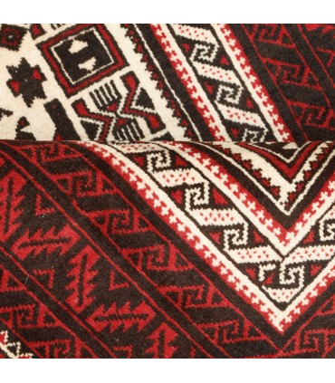 فرش دستباف قدیمی کناره طول دو متر بلوچ کد 705494