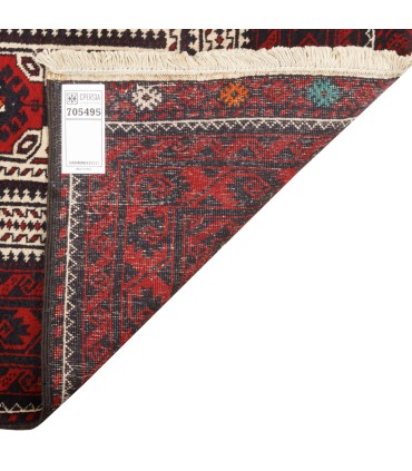 فرش دستباف قدیمی کناره طول دو متر بلوچ کد 705495