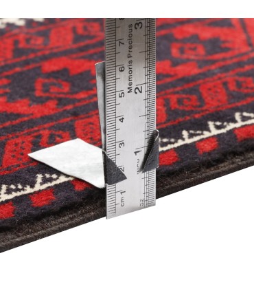 فرش دستباف قدیمی کناره طول دو متر بلوچ کد 705495