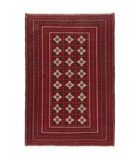 فرش دستباف قدیمی ذرع و نیم بلوچ کد 705496