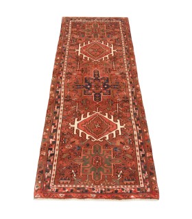 فرش دستباف قدیمی کناره طول دو متر قرجه کد 705506