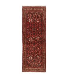 فرش دستباف قدیمی کناره طول یک و نیم متر بلوچ کد 705516