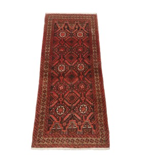 فرش دستباف قدیمی کناره طول یک و نیم متر بلوچ کد 705516