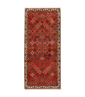 فرش دستباف قدیمی کناره طول یک و نیم متر میمه کد 705517