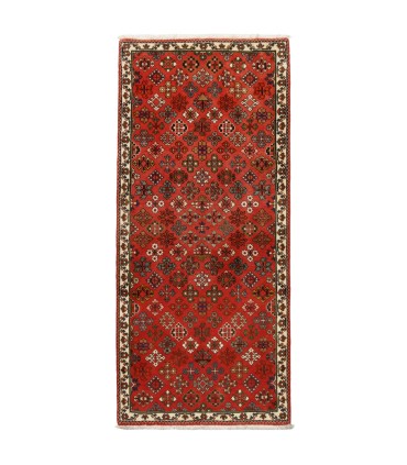 فرش دستباف قدیمی کناره طول یک و نیم متر میمه کد 705517