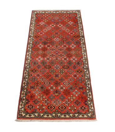 فرش دستباف قدیمی کناره طول یک و نیم متر میمه کد 705517