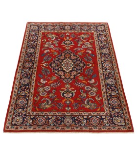 فرش دستباف قدیمی ذرع و نیم کاشان کد 705518