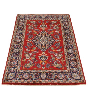 فرش دستباف قدیمی ذرع و نیم کاشان کد 705518