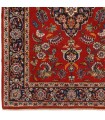 فرش دستباف قدیمی ذرع و نیم کاشان کد 705518