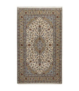 یک جفت فرش دستباف قدیمی سه و نیم متری کاشان کد 705523