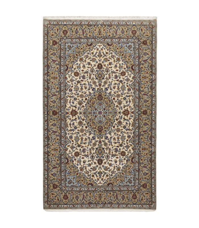 یک جفت فرش دستباف قدیمی سه و نیم متری کاشان کد 705523