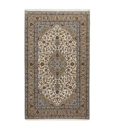 یک جفت فرش دستباف قدیمی سه و نیم متری کاشان کد 705523