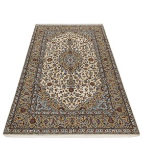 یک جفت فرش دستباف قدیمی سه و نیم متری کاشان کد 705523