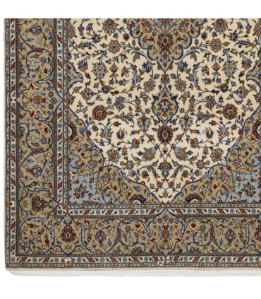 یک جفت فرش دستباف قدیمی سه و نیم متری کاشان کد 705523